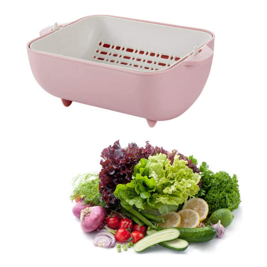 Multifunctional Double - Layer Rotatable Strainer Bowl – BPA - Free - Chestore