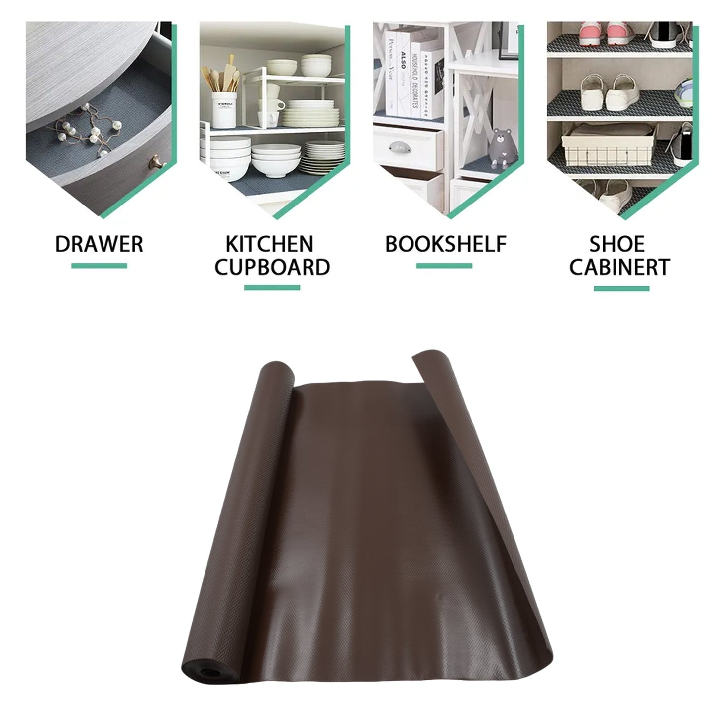Multipurpose Anti - Slip Mat Roll for Kitchen, Fridge & Shelves (45cm x 3m) - Chestore
