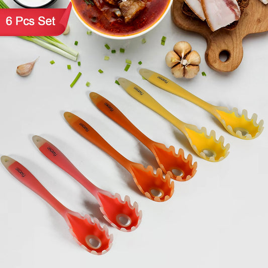 Multipurpose Silicone Basting Spoon – Heat - Resistant & Non - Stick (6 Pcs) - Chestore