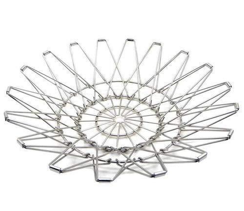 Multipurpose Stainless Steel Foldable Fruit & Vegetable Basket - Chestore