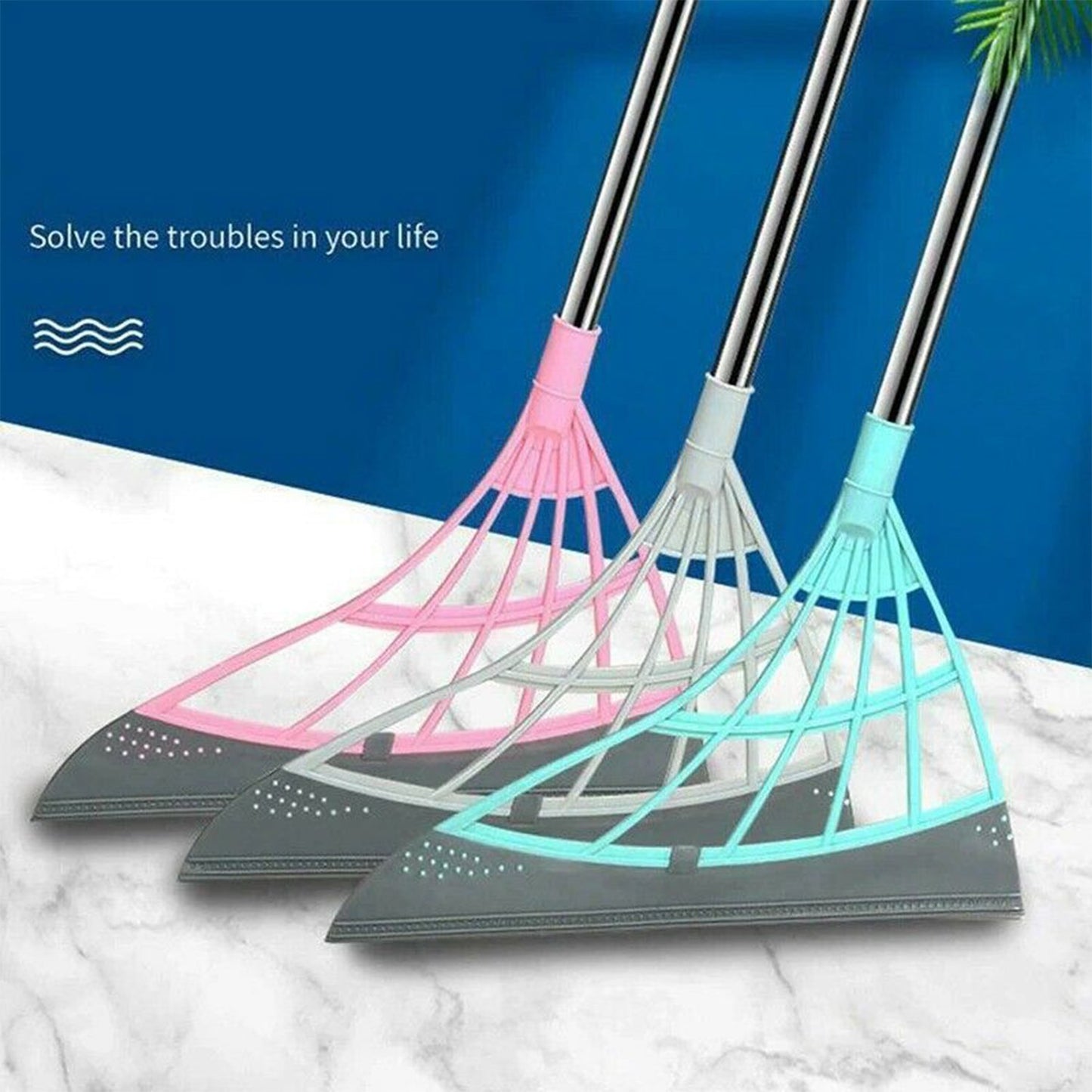 Durable Eco-Friendly Broom with Scraper | Efficient Floor Cleaning Tool