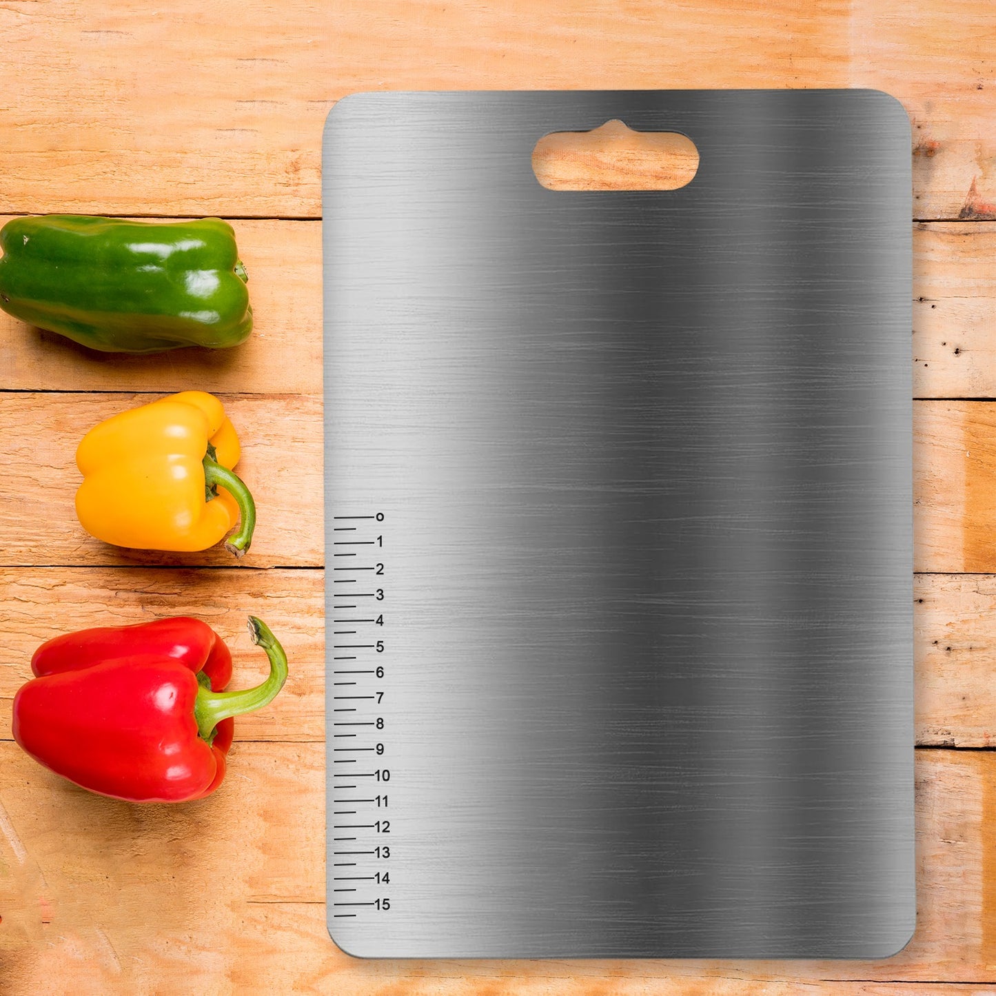 Stainless Steel Chopping Board – Durable, Hygienic & Rust-Resistant (31×20 cm) 🔪🥦✨