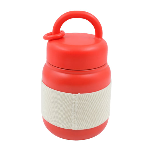 Stainless Steel Mug Bottle with Handle & Rubber Grip – Vacuum Insulated Cup (550 ml) – Hot & Cold Beverage Mug
