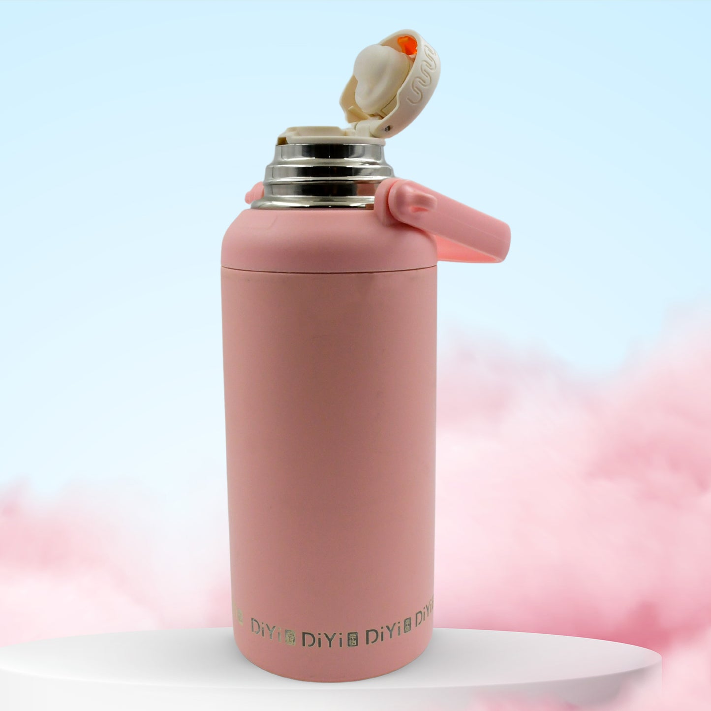 1.3L Stainless Steel Tumbler – Vacuum Insulated, Leak-Proof Travel Bottle with Handle