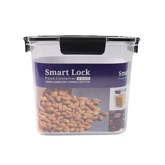 Airtight Food Storage Container – 2500ml with Easy Snap Lids, 1 Piece