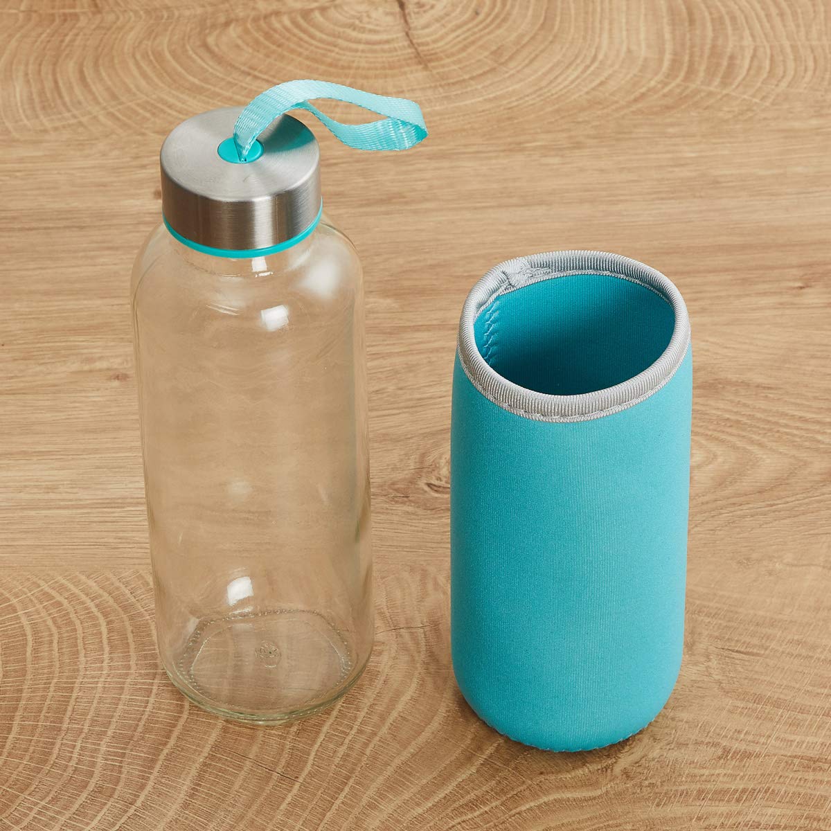 500ml Glass Water Bottle with Cover – Eco-Friendly & Reusable Drink Bottle