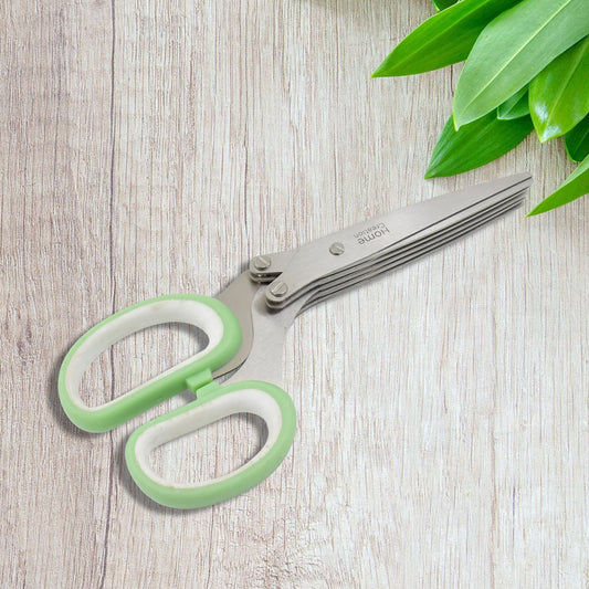 Multifunctional Stainless Steel Herb Scissors | 5-Blade Kitchen Shears