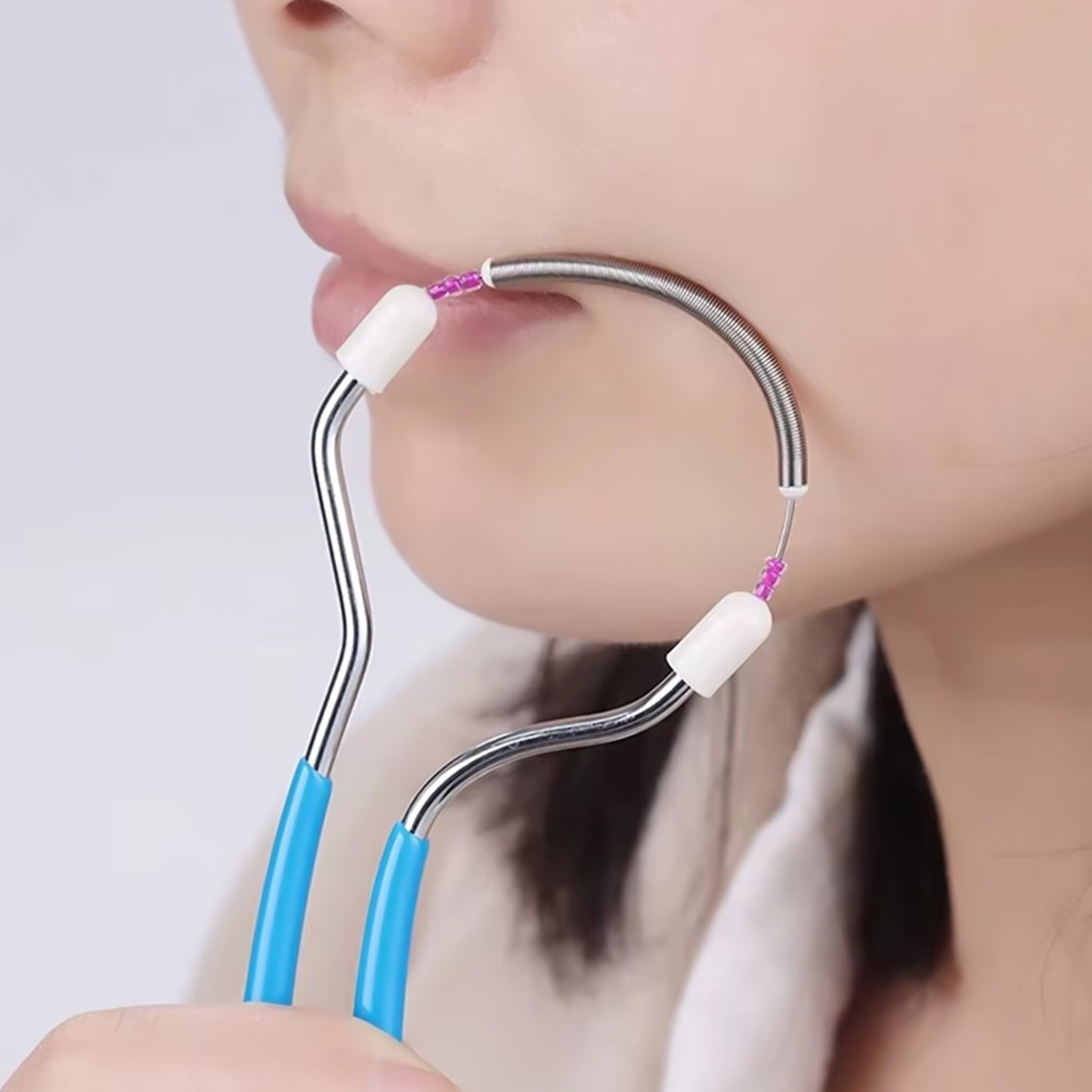 Facial Hair Remover Spring – Portable, Painless Facial Hair Epilator for Women