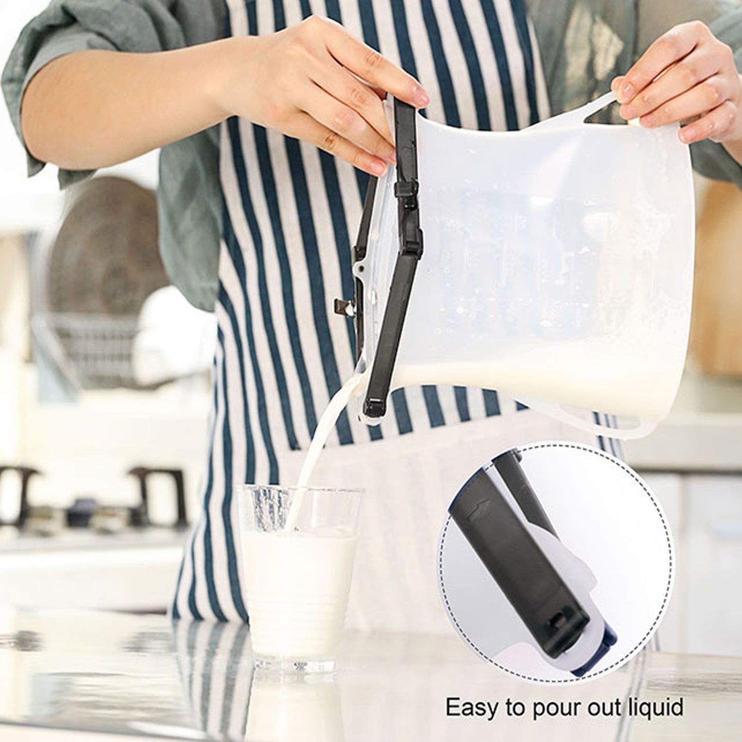 Reusable Silicone Food Storage Bag 3 Bag Set Leakproof Lock Reusable Flat Bottom Freezer Bags Sandwich Bags  Silicone Food Grade Kids Snack Bags  Bpa Free Microwave Dishwasher Safe