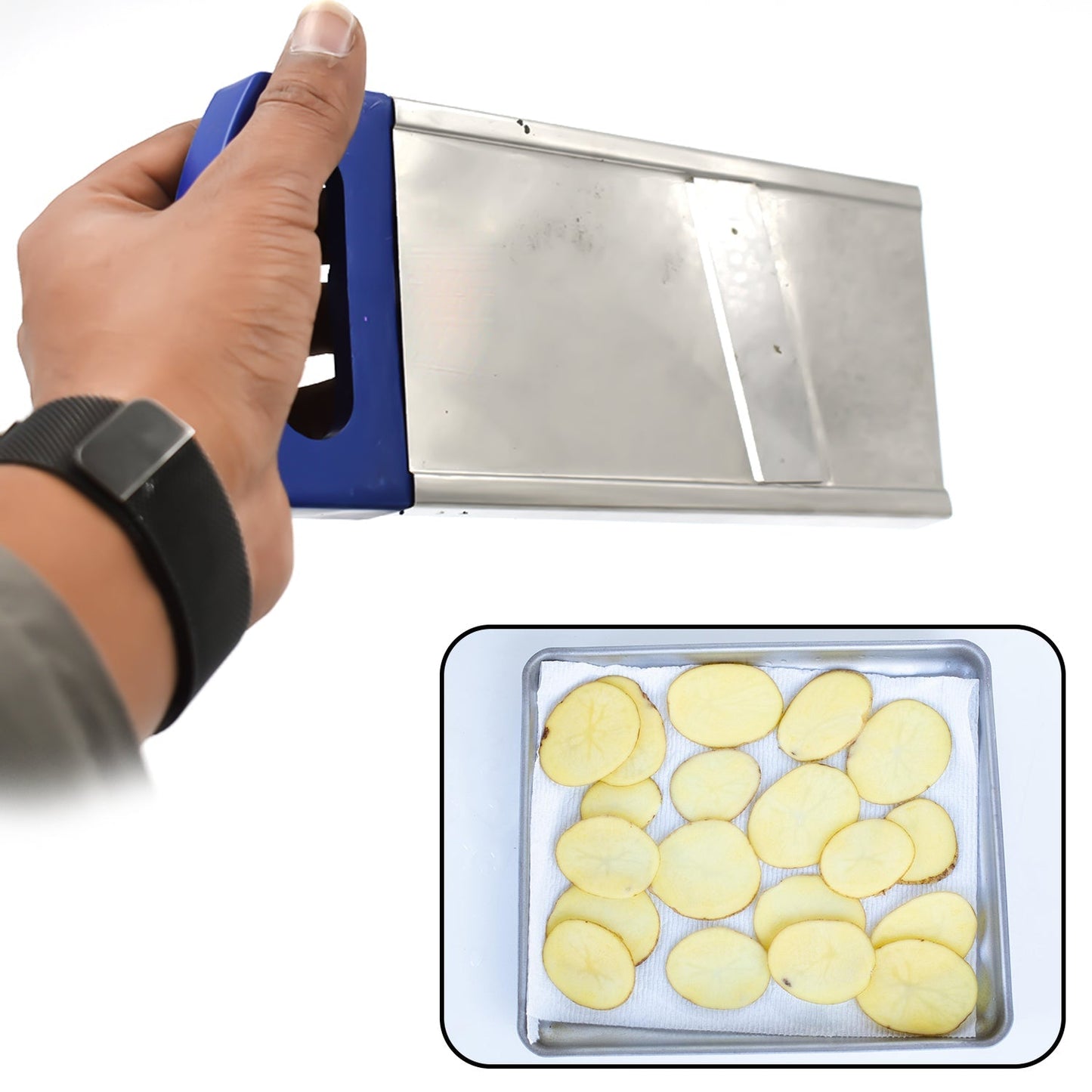 Plain Potato Slicer – Effortless Potato Cutting & Slicing - Chestore