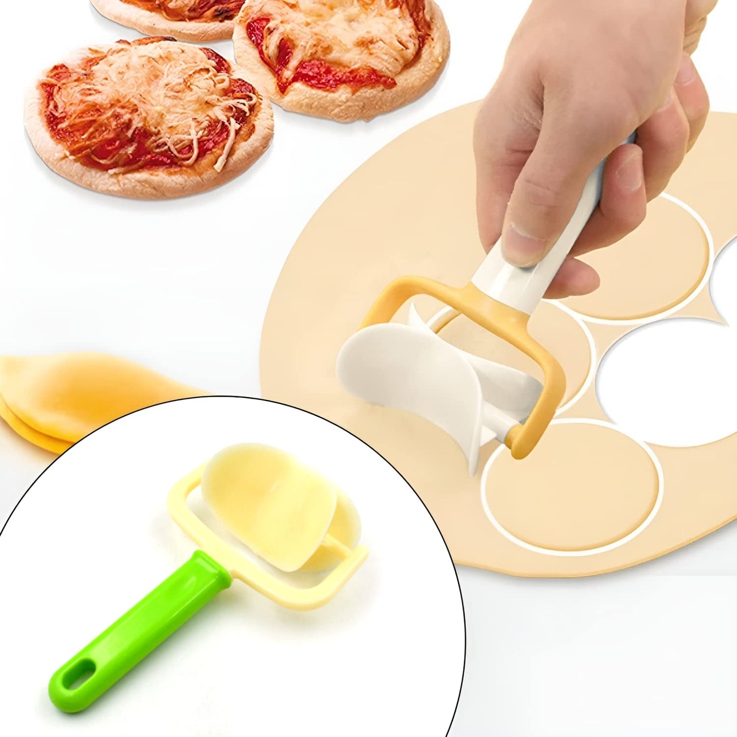Plastic Round Roll Forming Cutter – Cake Ball Tongs & Puri Roller - Chestore