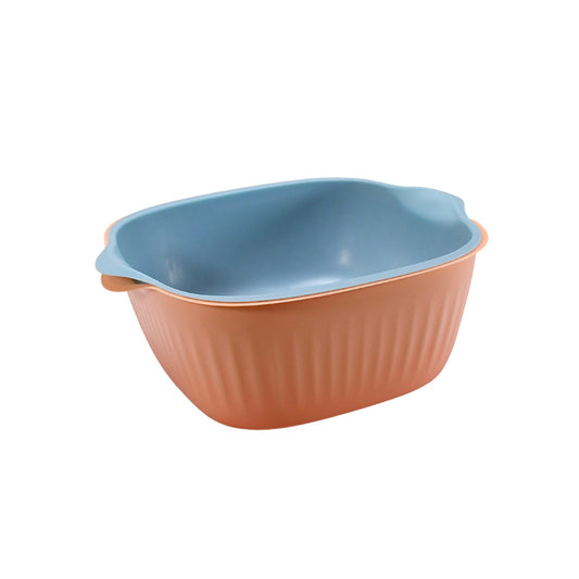 Plastic Washing Bowl & Strainer Basket – Kitchen Essential - Chestore