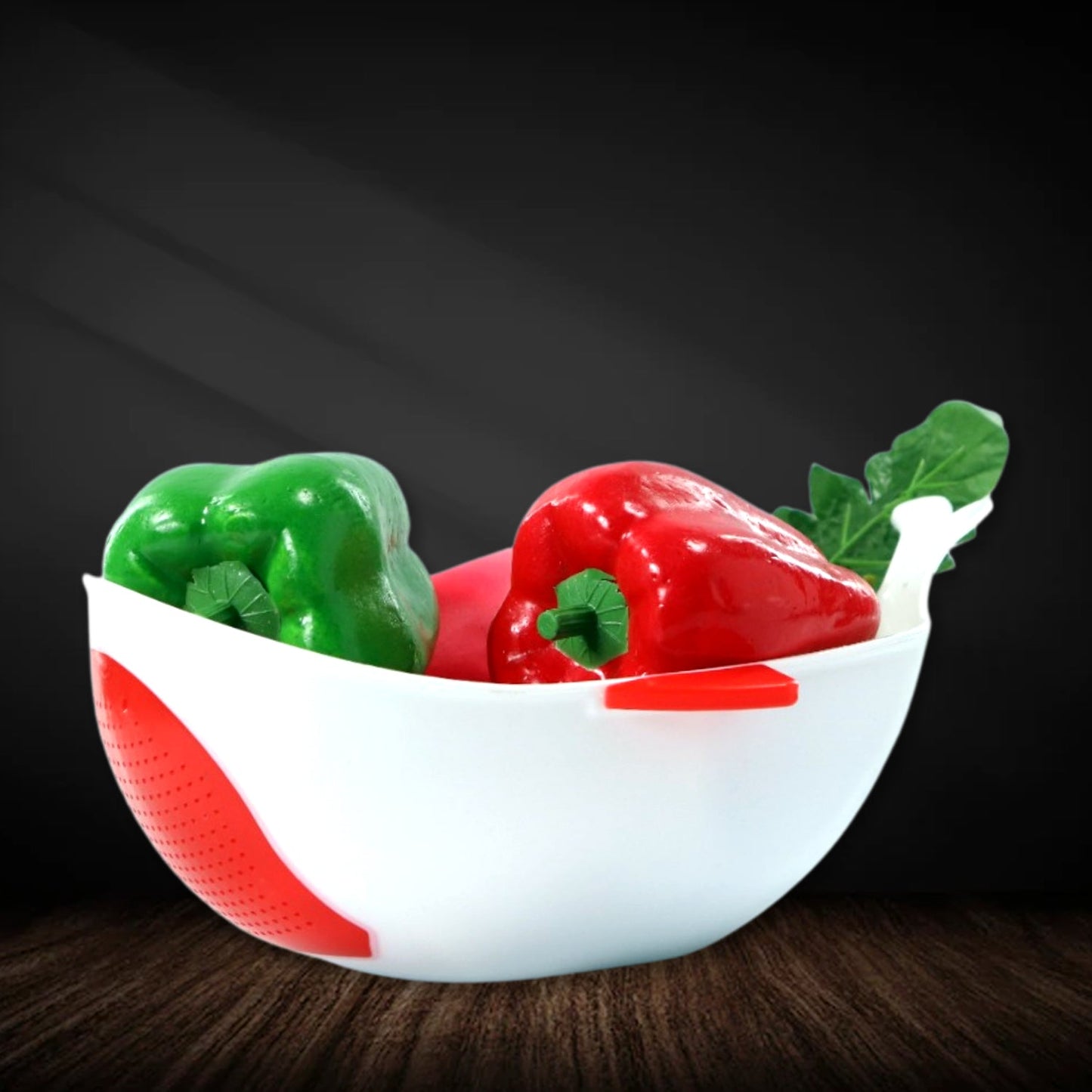 Plastic Washing Bowl & Strainer – Multi - Purpose Rice, Fruits & Vegetable Washer - Chestore