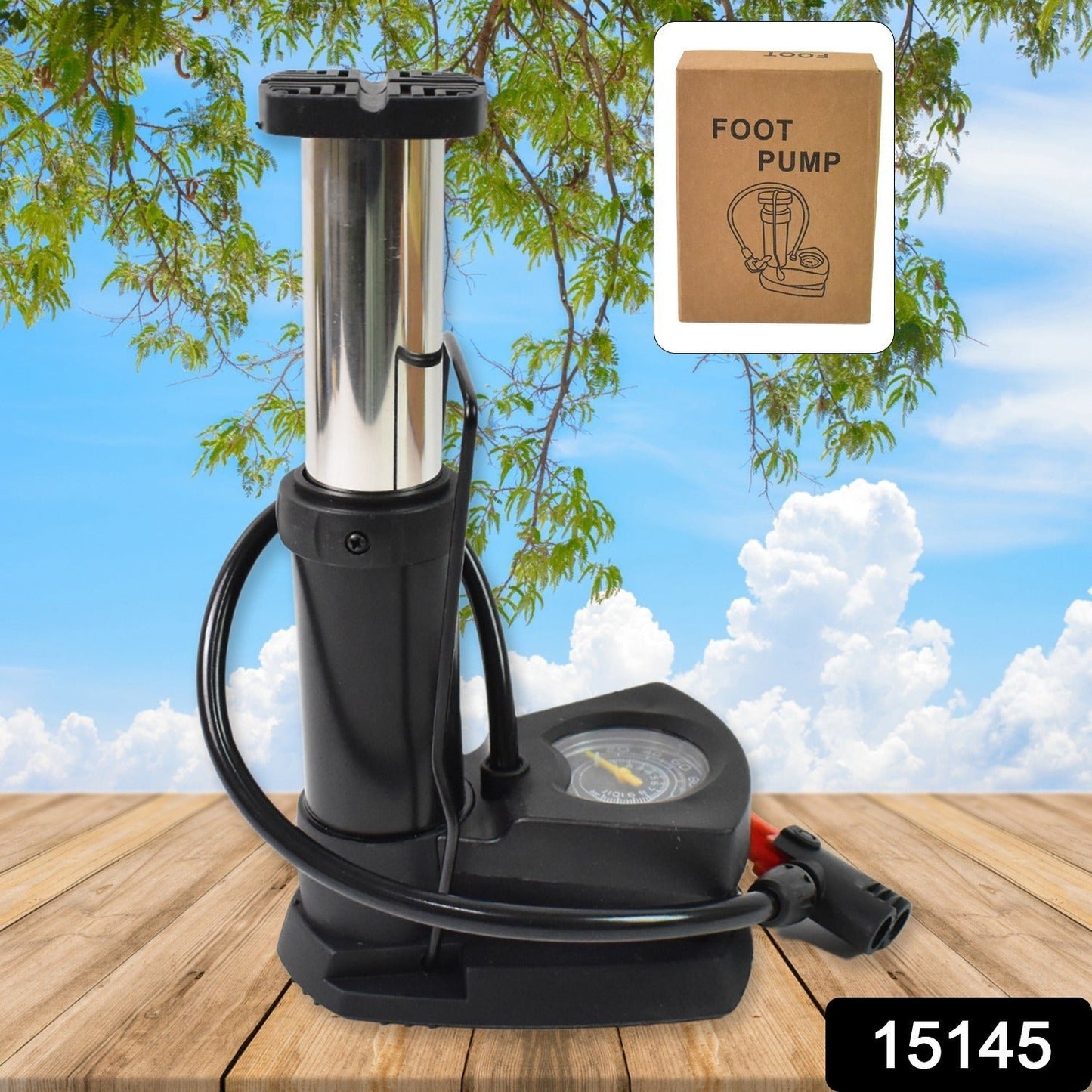 Portable Mini Bike Pump Cycle Pump Foot (1 Pc) - Chestore
