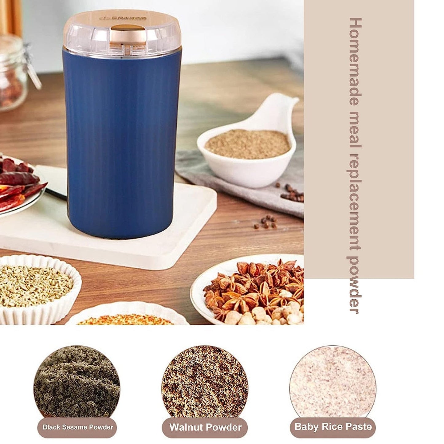 Powerful Mini Electric Grinder & Coffee Bean Grinder - Chestore
