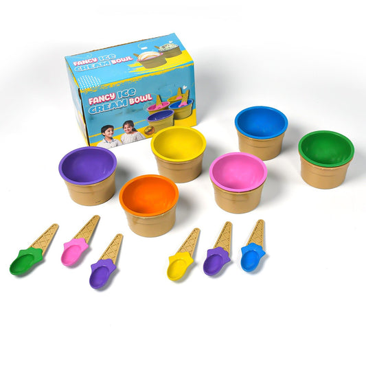 Premium Ice Cream Waffle Bowl & Spoon Set – 6 - Piece Set - Chestore