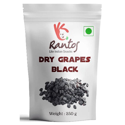 Rantos Natural Dried Black Grapes – 250g - Chestore