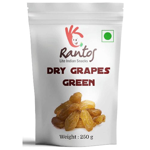 Rantos Natural Green Dry Grapes – 250g - Chestore