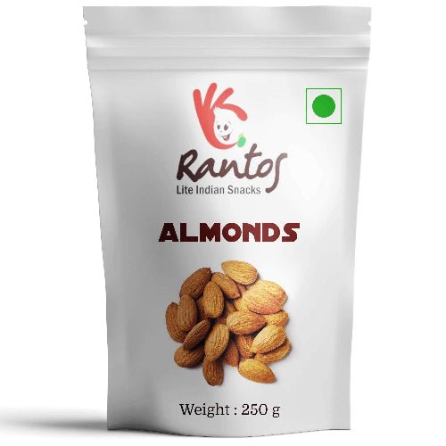 Rantos Natural Raw Almonds – 250g - Chestore