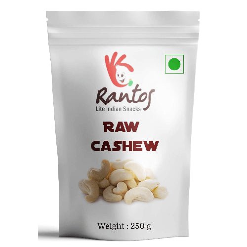 Rantos Natural Raw Organic Cashew – 250g - Chestore