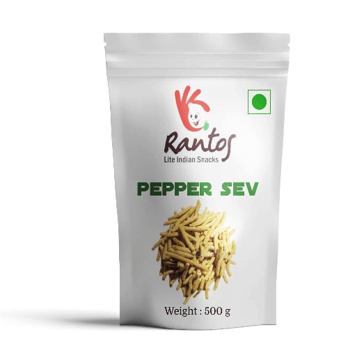 Rantos Pepper Kara Sev Namkeen – 500g - Chestore