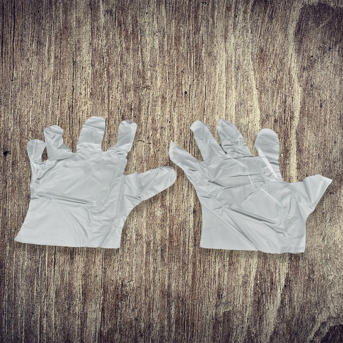Large Transparent Disposable Plastic Gloves (100 Pcs)