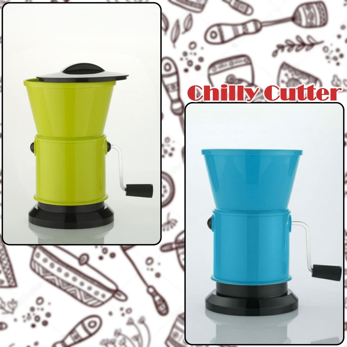 Round Chilly Cutter & Grinder – Sharp & Efficient Chopping - Chestore