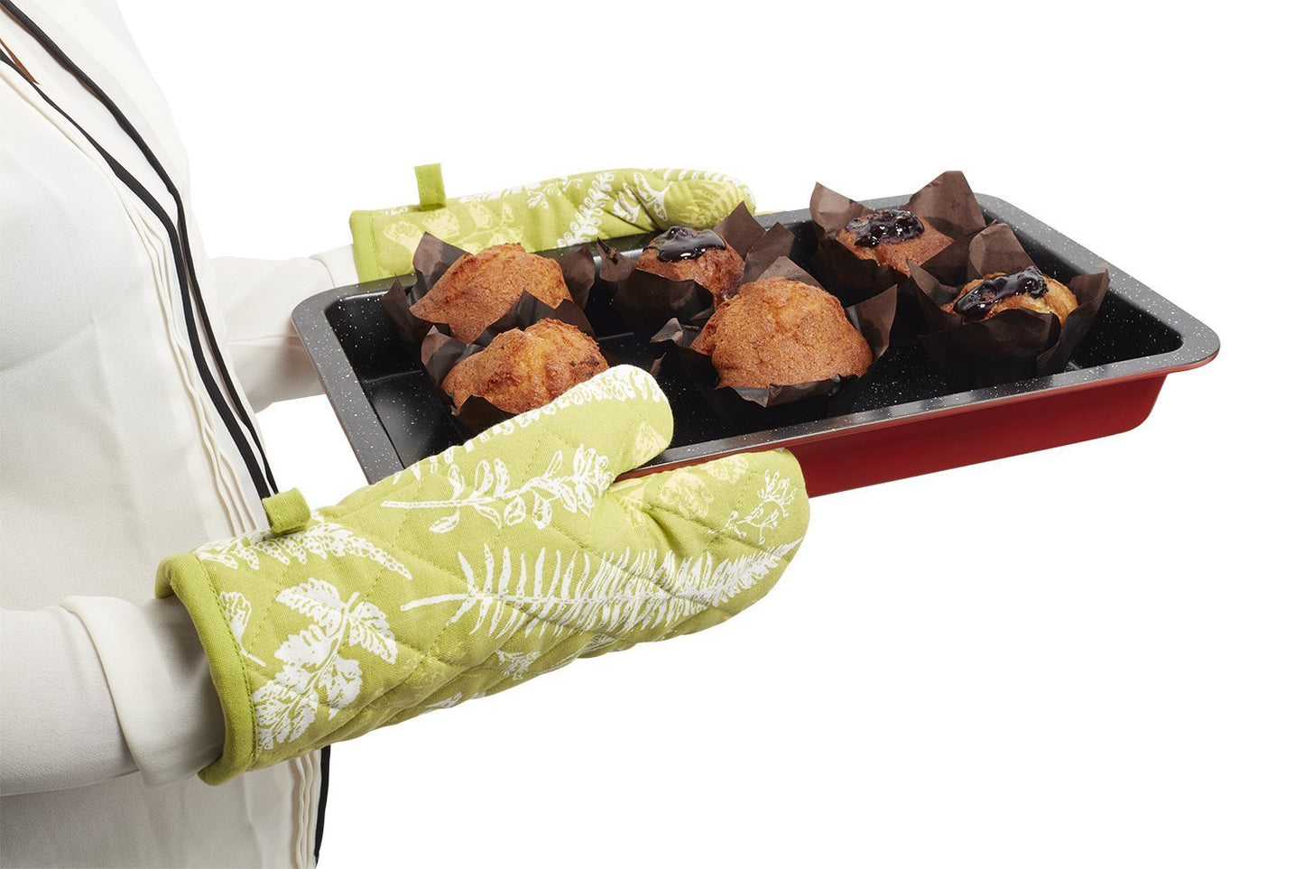 Baking Essential Cotton Padded Heat-Proof Mitts | Microwave & Oven Safety Gloves
