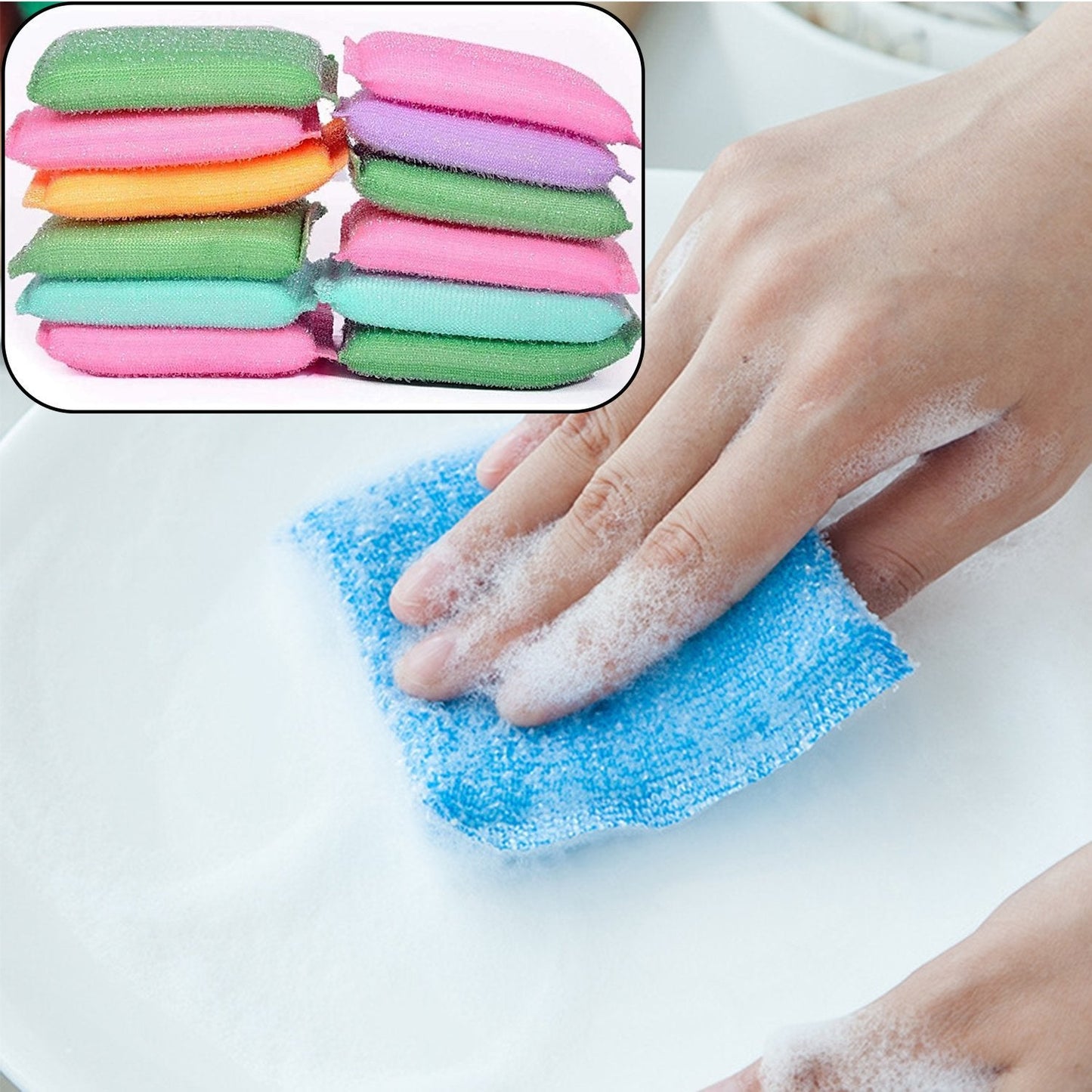 Scratch Proof Kitchen Scrubber Pad – Pack of 12 - Chestore