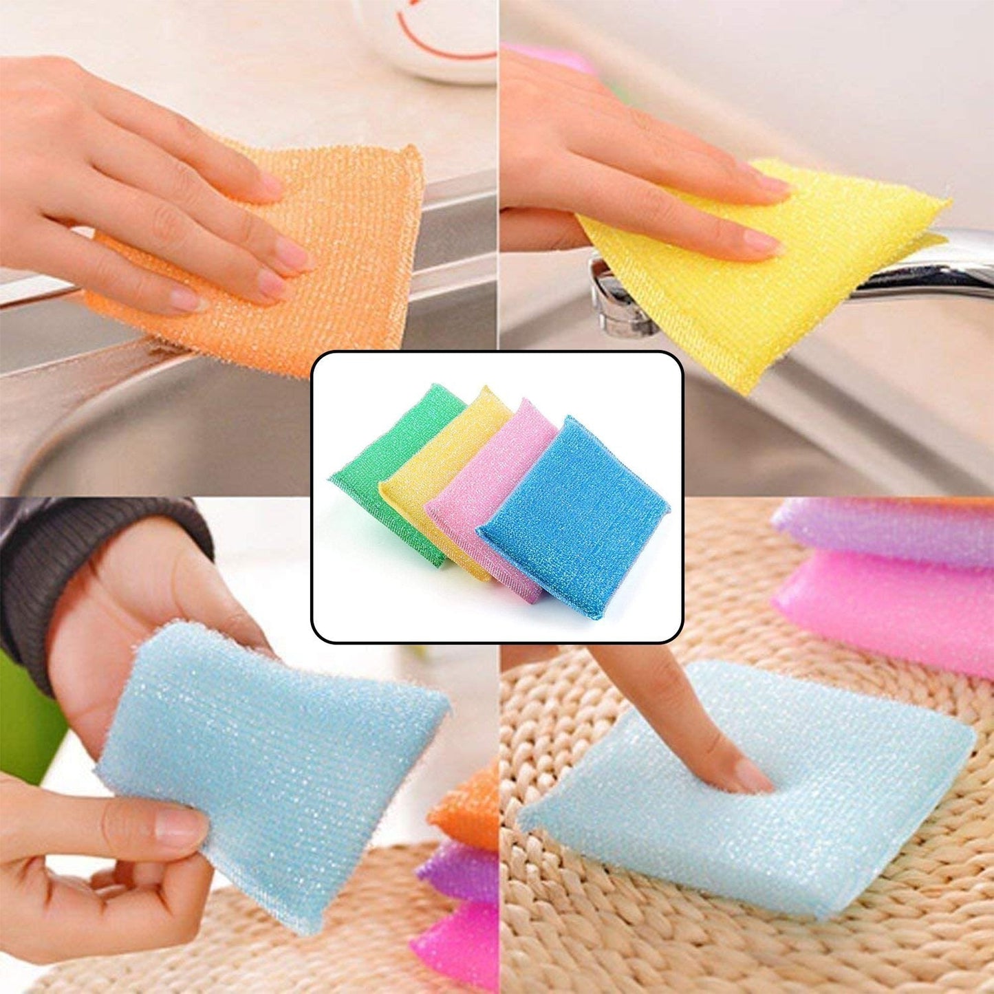 Scratch Proof Kitchen Scrubber Pad – Pack of 12 - Chestore