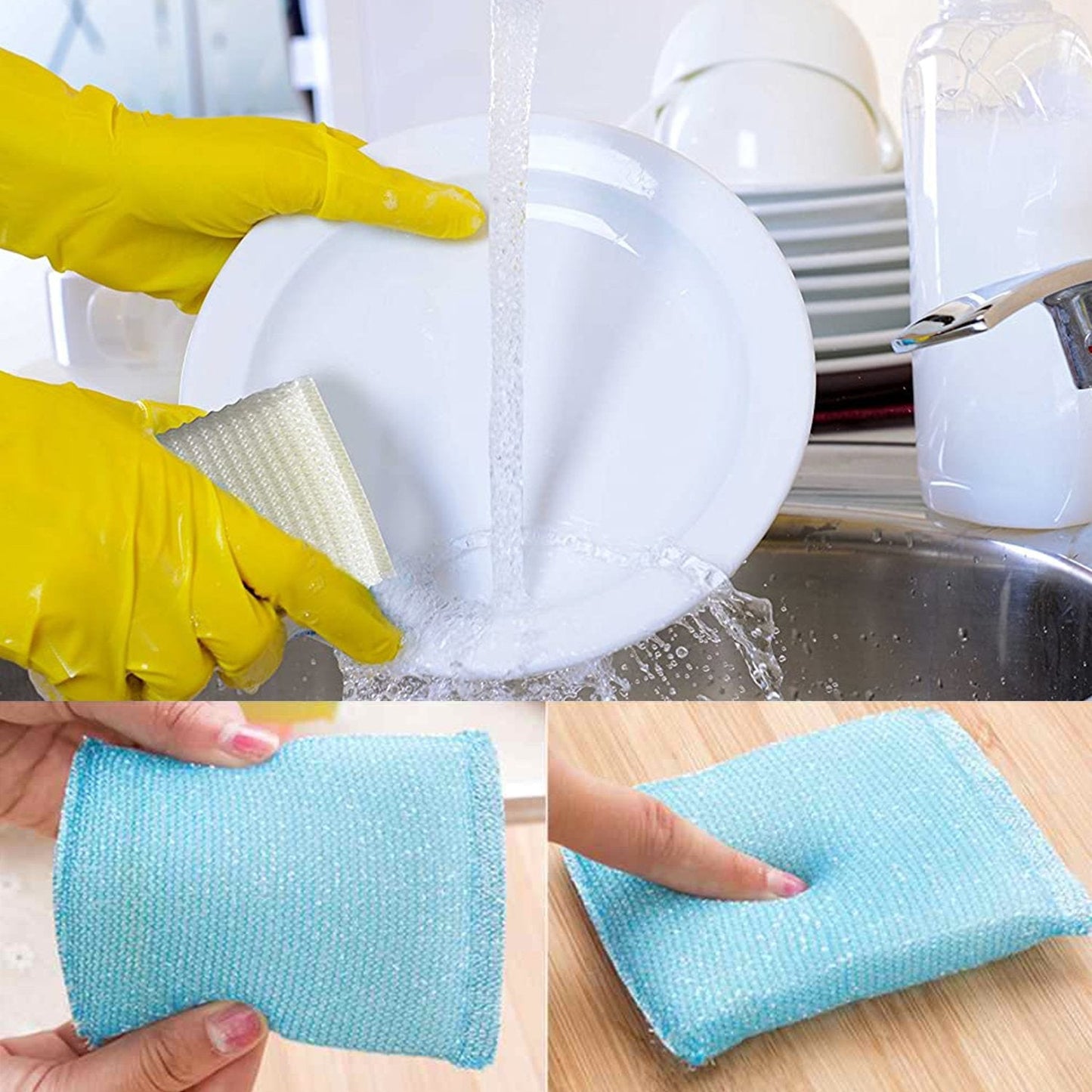 Scratch Proof Kitchen Scrubber Pad – Pack of 12 - Chestore