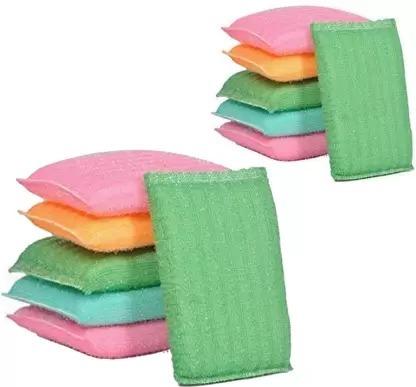 Scratch - Proof Kitchen Utensil Scrubber Pads – Pack of 12 Durable Cleaning Sponges - Chestore