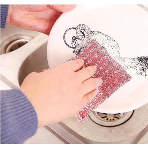Scratch - Proof Kitchen Utensil Scrubber Pads – Pack of 12 Durable Cleaning Sponges - Chestore