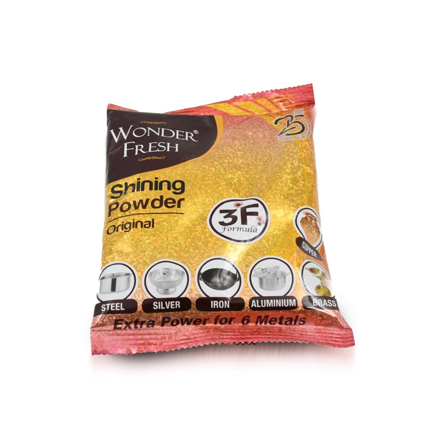 Shining Powder - Cleans & Polishes Copper, Brass, Silver, Aluminum, Iron & Steel – 200 gm - Chestore
