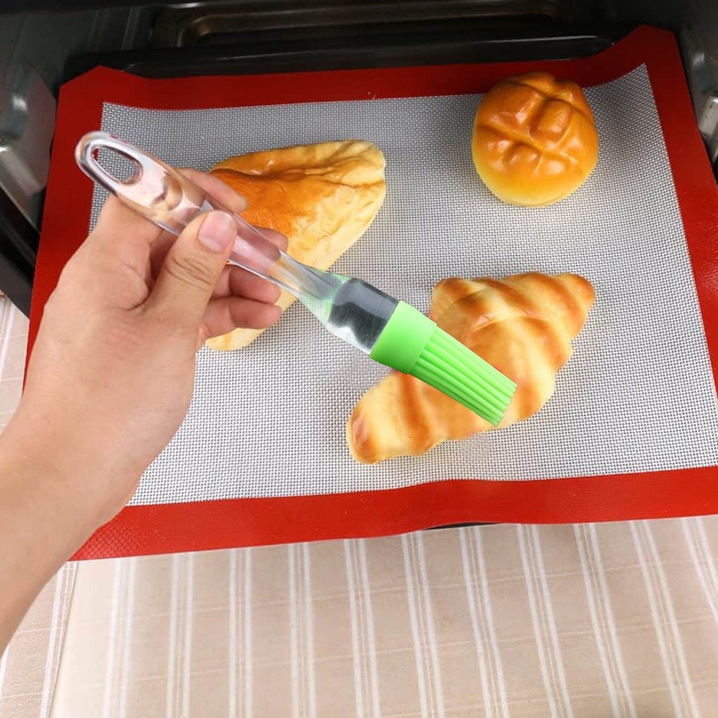 Silicone Flat Pastry & Oil Brush (2PC) – Perfect for Grilling, Tandoor & BBQ - Chestore