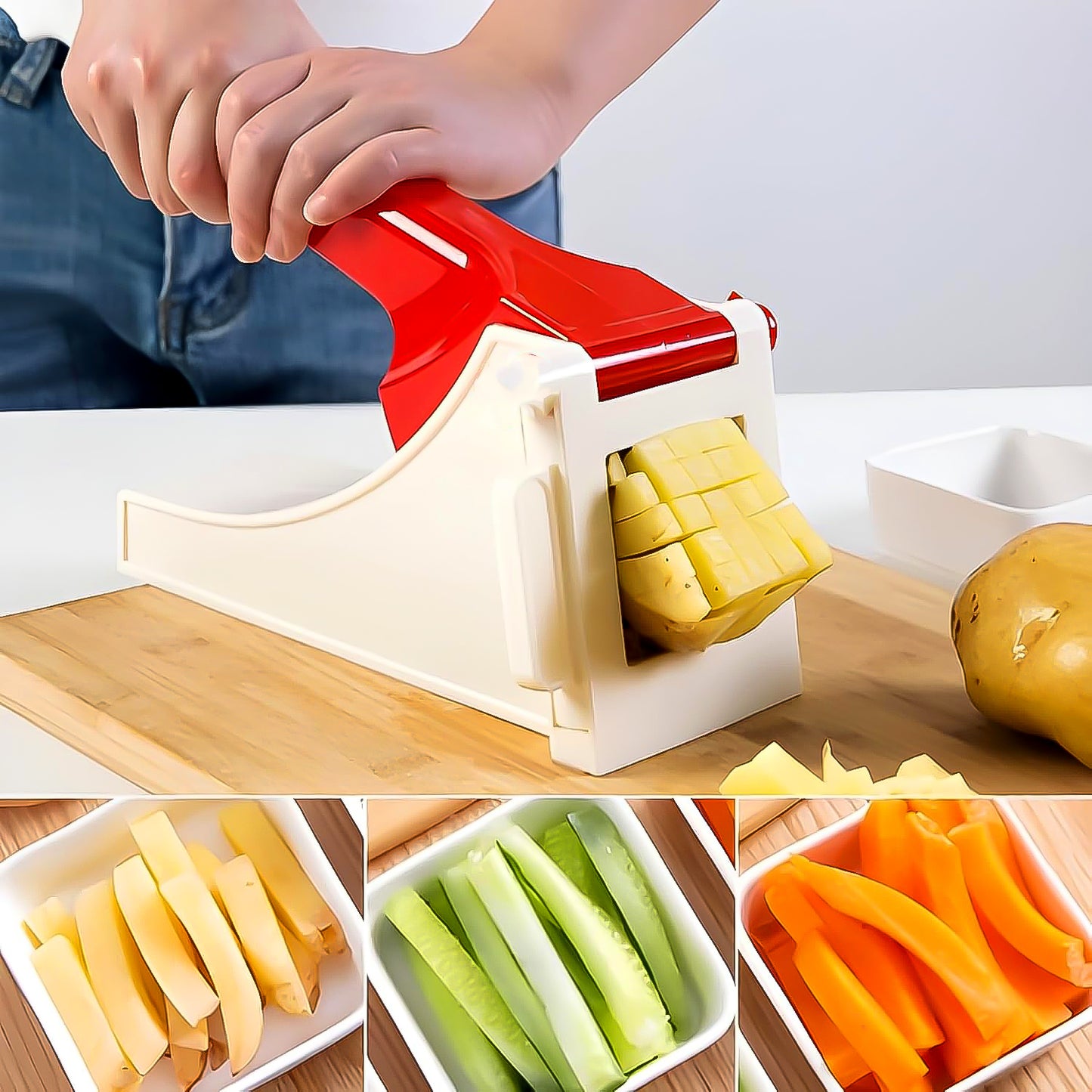 🍟 Plastic Potato & Vegetable Chips Maker – 1 Pc