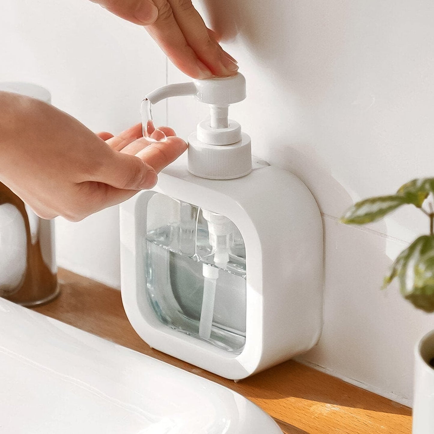 Snap Sink Dispenser – Clear Plastic Pump Bottle - Chestore