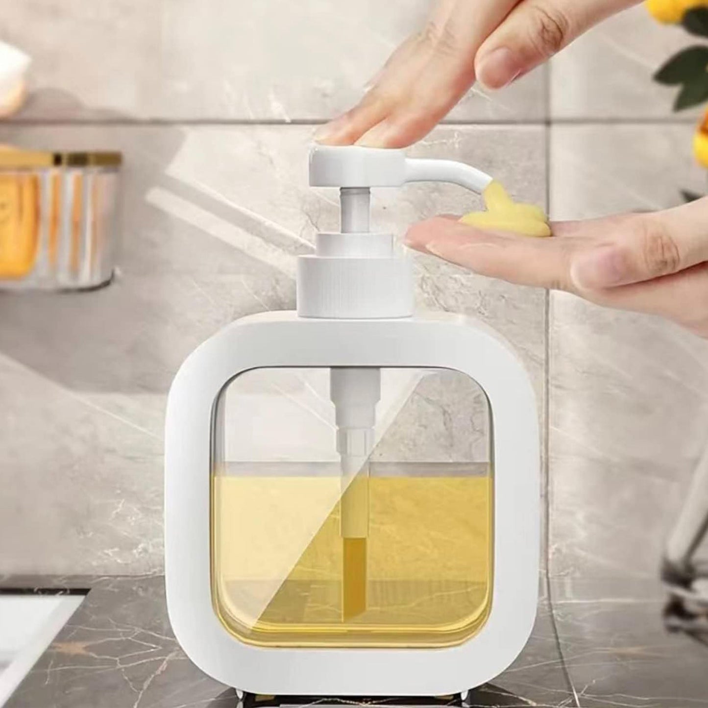 Snap Sink Dispenser – Clear Plastic Pump Bottle - Chestore