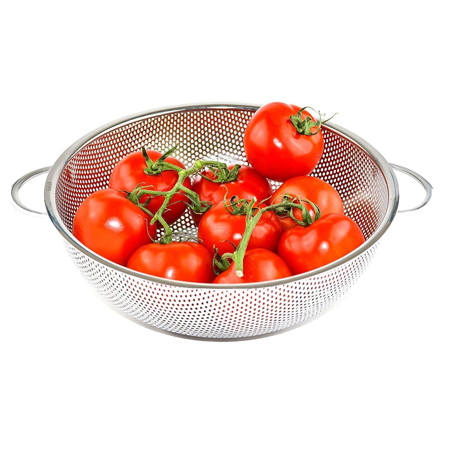 Stainless Steel Colander with Handle – Large Mesh Strainer (25.5 cm) - Chestore