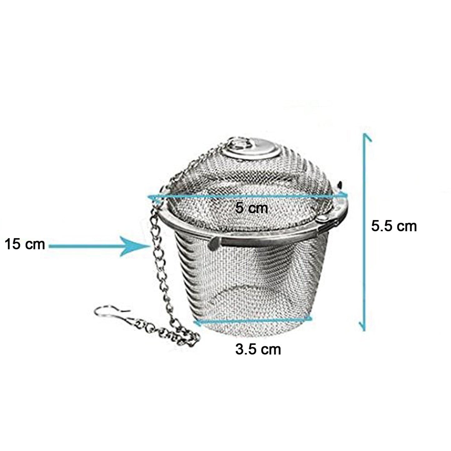 Stainless Steel Spice & Tea Infuser Mesh Ball – Locking Filter - Chestore