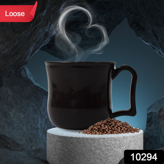 ☕ Premium Plastic Coffee/Tea Mug with Handle – Black (1 Pc)