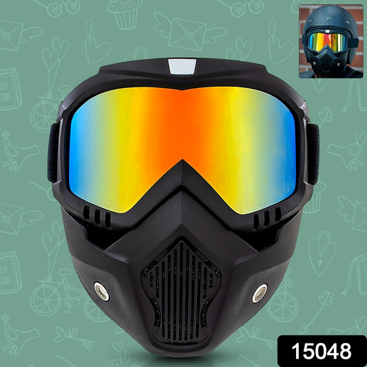 Motorcycle Off-Road Goggles – Windproof Helmet Goggles with Mask
