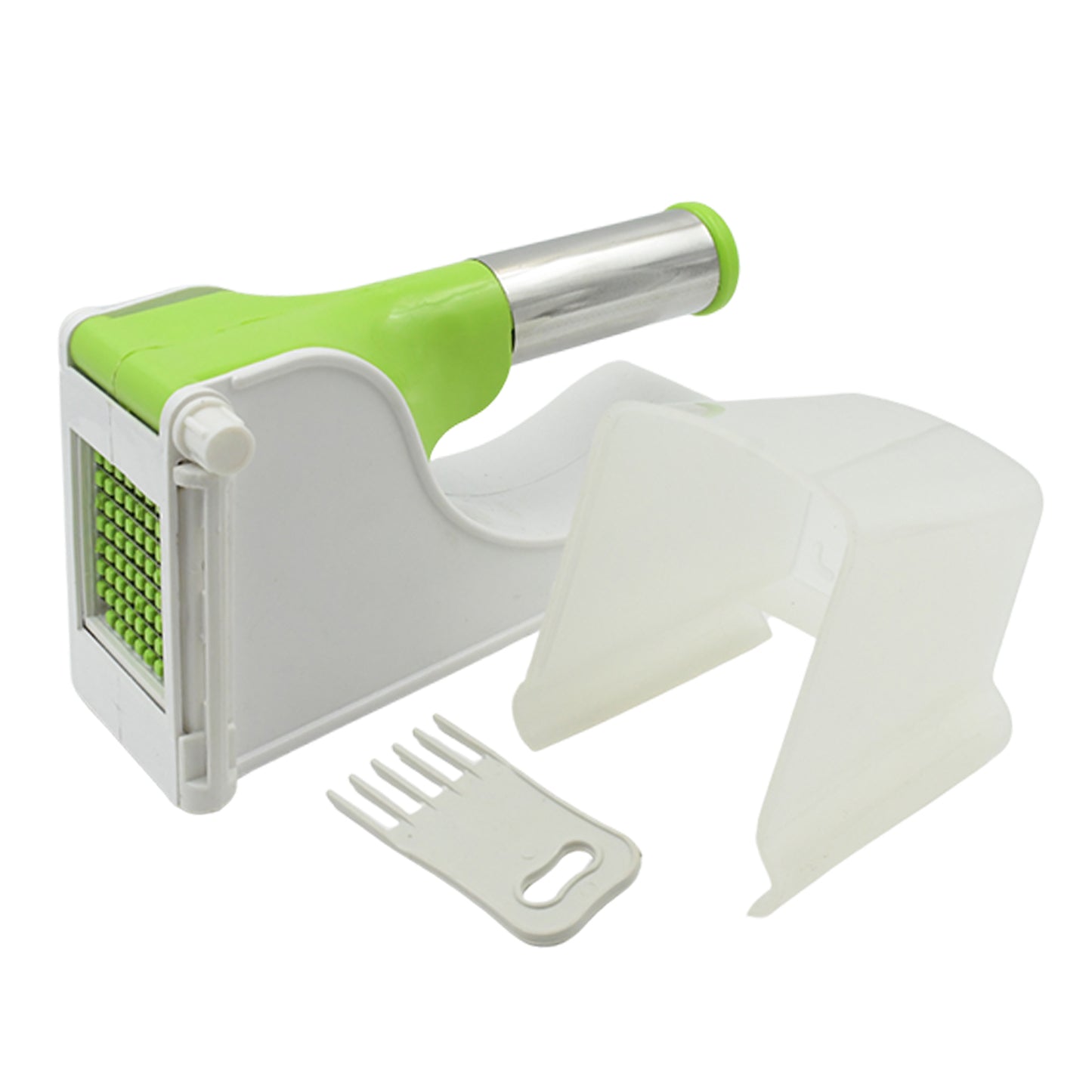🍟 Virgin Plastic French Fry Chipser – Potato Slicer with Container
