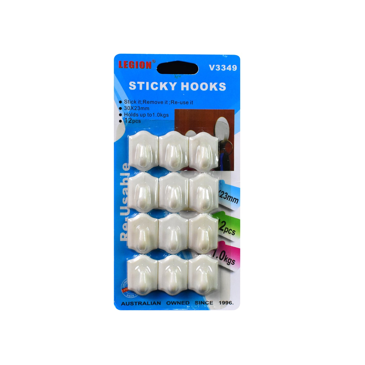 🪝 Small Adhesive Hooks for Wall Hanging – 12 Pcs Set