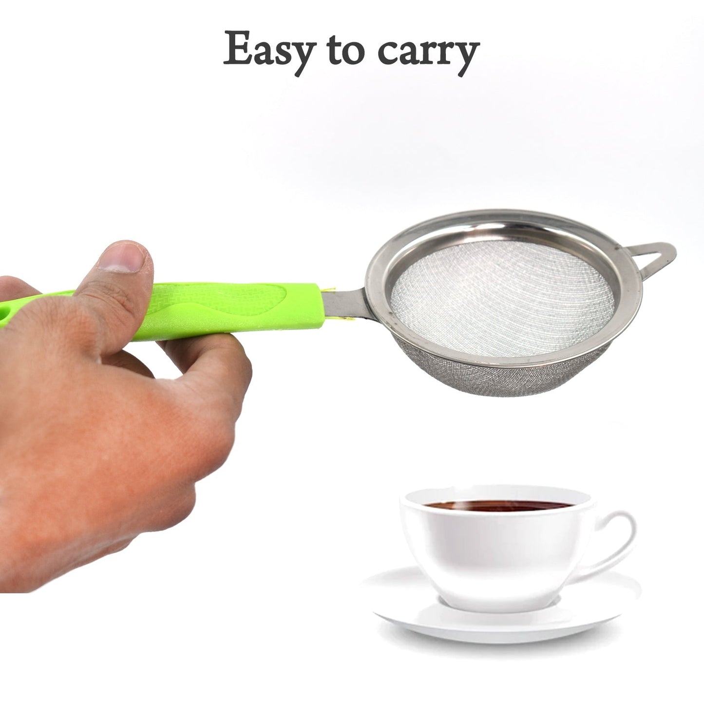 Tea & Coffee Strainer with Stainless Steel Mesh – Durable & Fine Filtration - Chestore