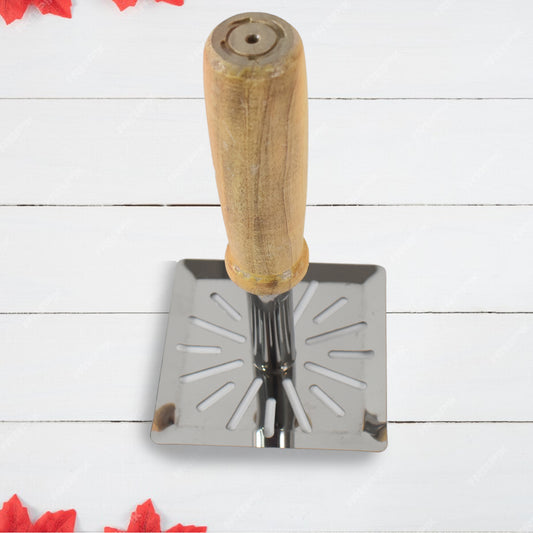 Premium Wooden Handle Stainless Steel Potato Masher – Durable & Ergonomic