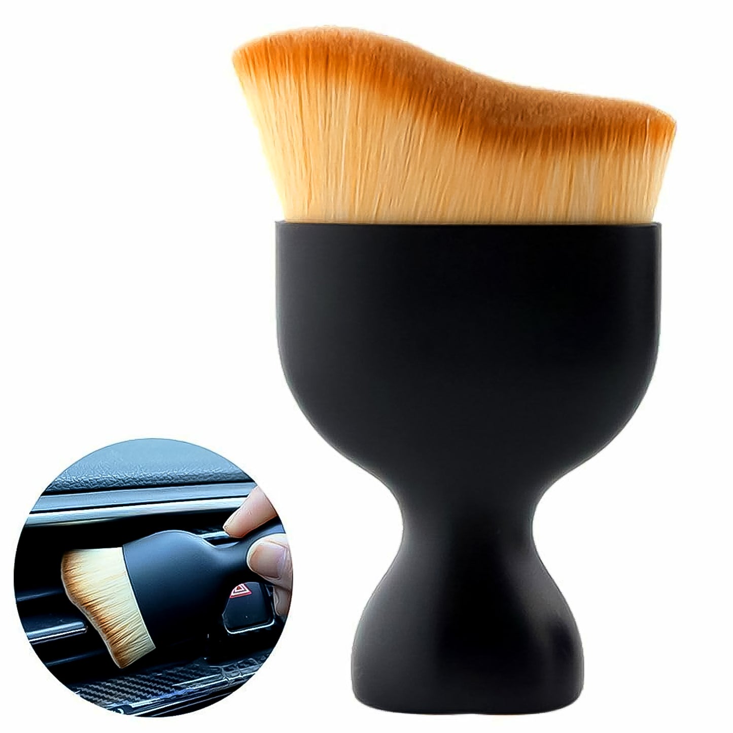 Mini Car Interior Cleaning Soft Brush – Compact Duster for Dashboard & Vents 🧼🚗✨