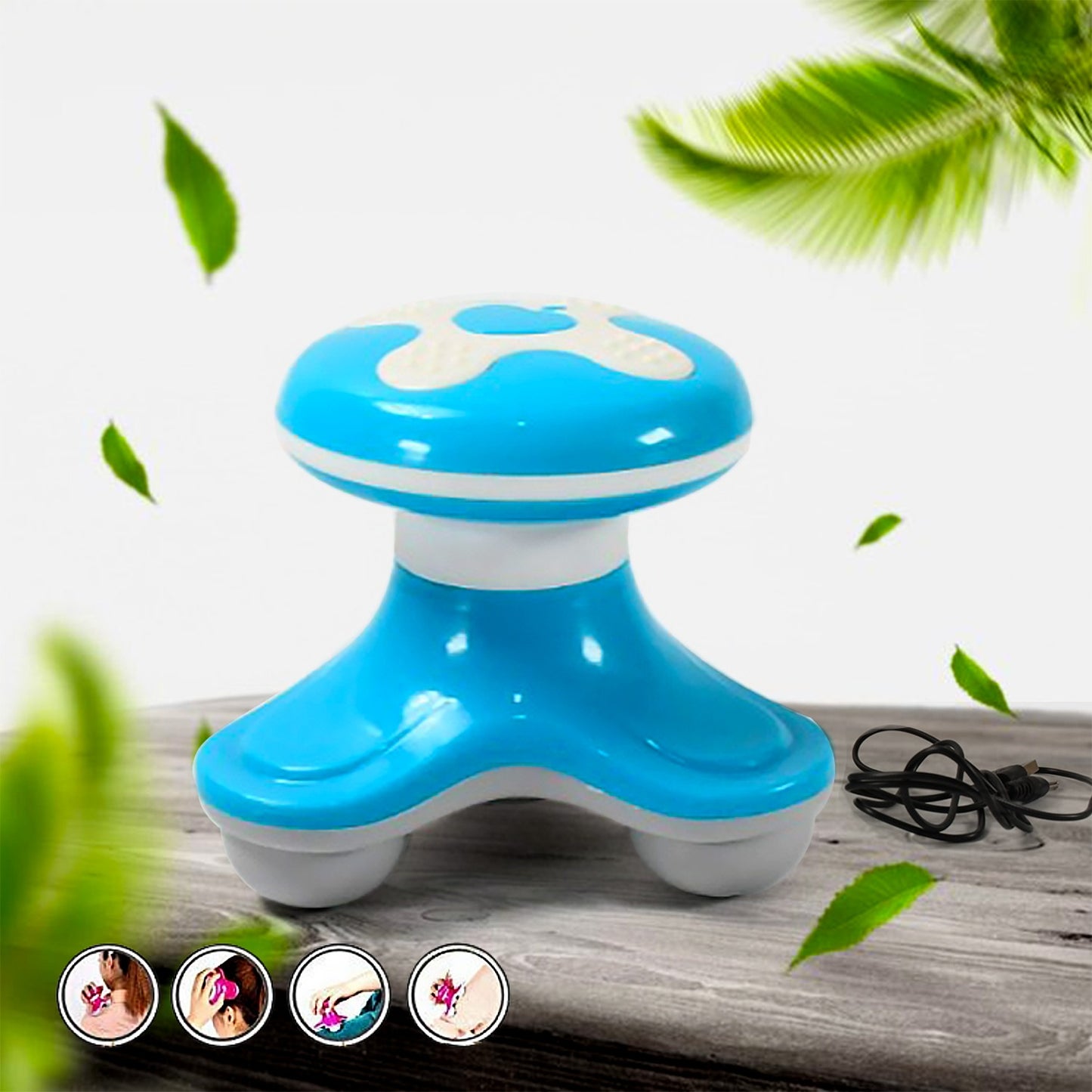 Mini Triangle USB Electric Massager – Portable Fatigue Relief | Multifunctional Handheld Body Massager – 1 Pc
