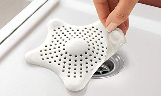 Silicone Star-Shaped Sink Filter | Bathroom Hair Catcher & Drain Strainer for Basin