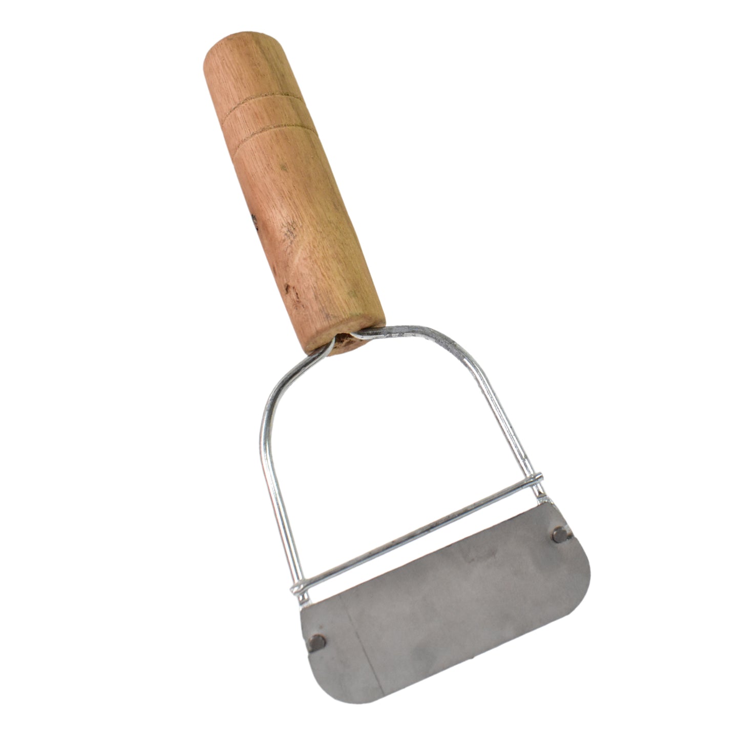 🥒 Wooden Handle Metal Vegetable Cutter & Peeler – 1 Pc